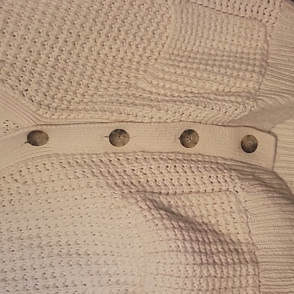 Madewell Cream Button-Up Cardigan - Picture 3 of 4